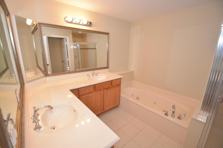 master bath and whirlpool tub and separate shower
