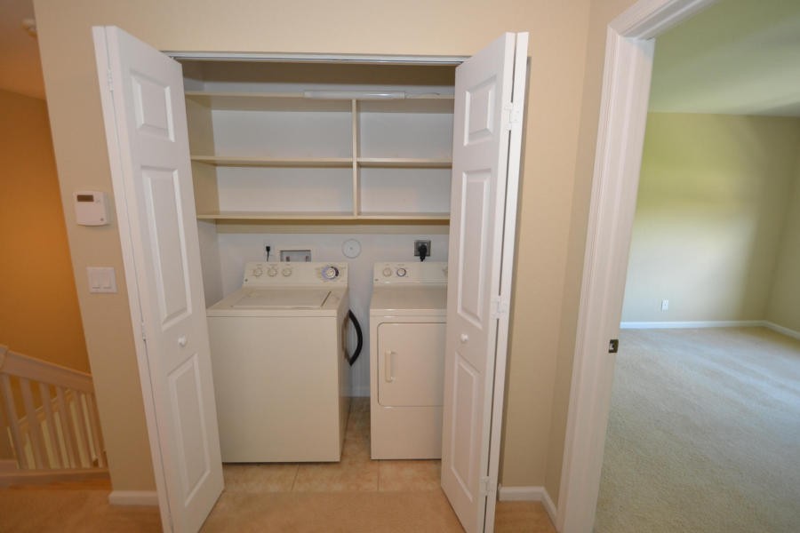 upstairs laundry closet